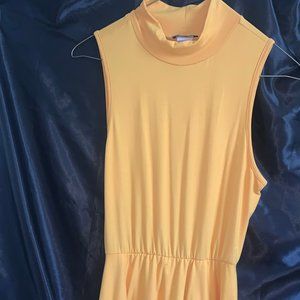 Golden Princess Flared Dress